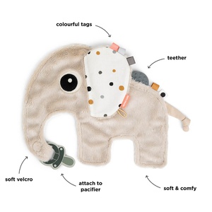 Doudou-sujeta chupetes ELPHEE Done by Deer sand