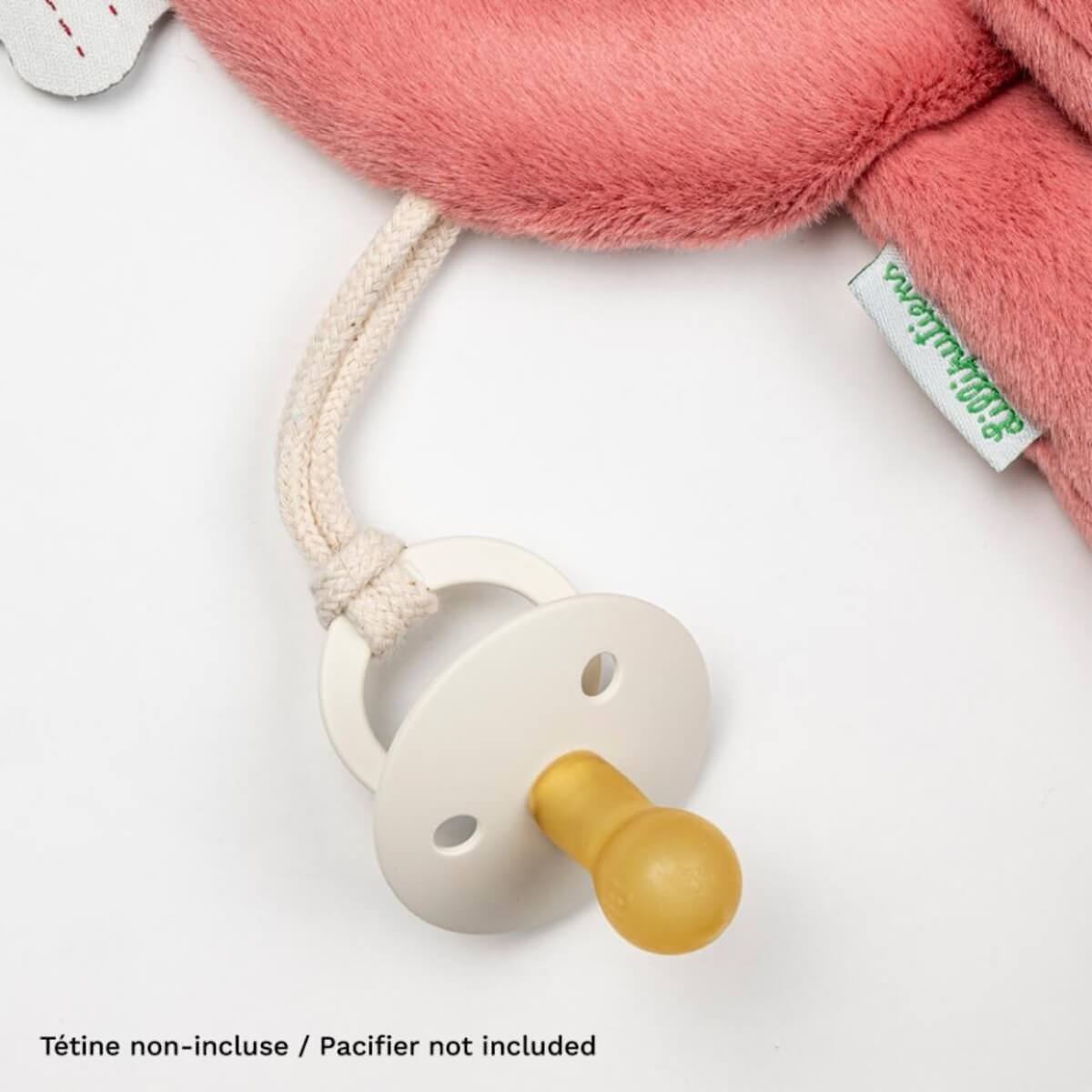 Doudou-sujeta chupetes gato JEANNE Lilliputiens