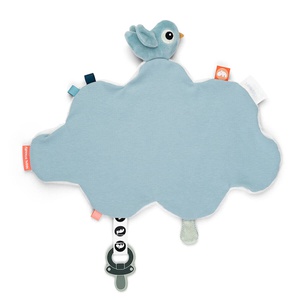 Doudou-sujeta chupetes HAPPY CLOUDS Done by Deer blue