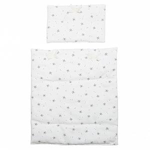 Edredón-almohada muñeca STARS blanco
