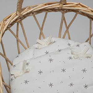 Edredón-almohada muñeca STARS blanco