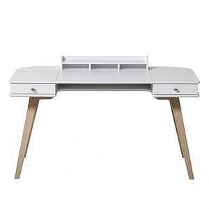 Escritorio 66cm WOOD Oliver Furniture blanco-roble