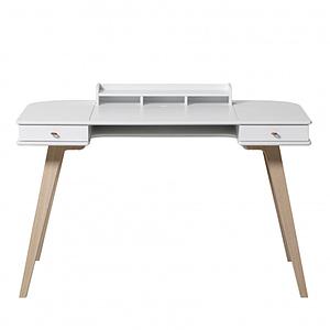 Escritorio 72,6cm WOOD Oliver Furniture blanco-roble