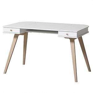 Escritorio 72,6cm WOOD Oliver Furniture blanco-roble