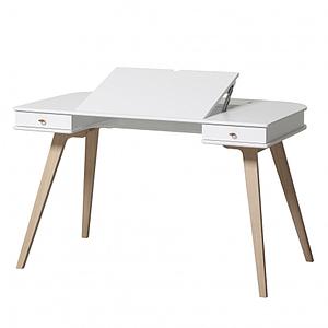 Escritorio 72,6cm WOOD Oliver Furniture blanco-roble