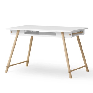 Escritorio ajustable CAMP Oliver Furniture blanco-roble