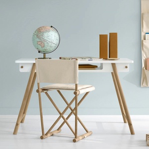Escritorio ajustable CAMP Oliver Furniture blanco-roble