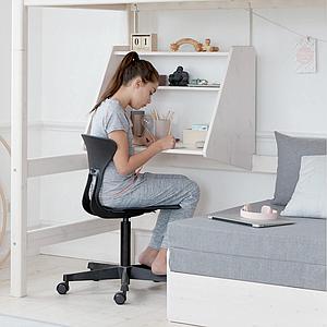Escritorio click on cama alta CLASSIC Flexa blanco cal