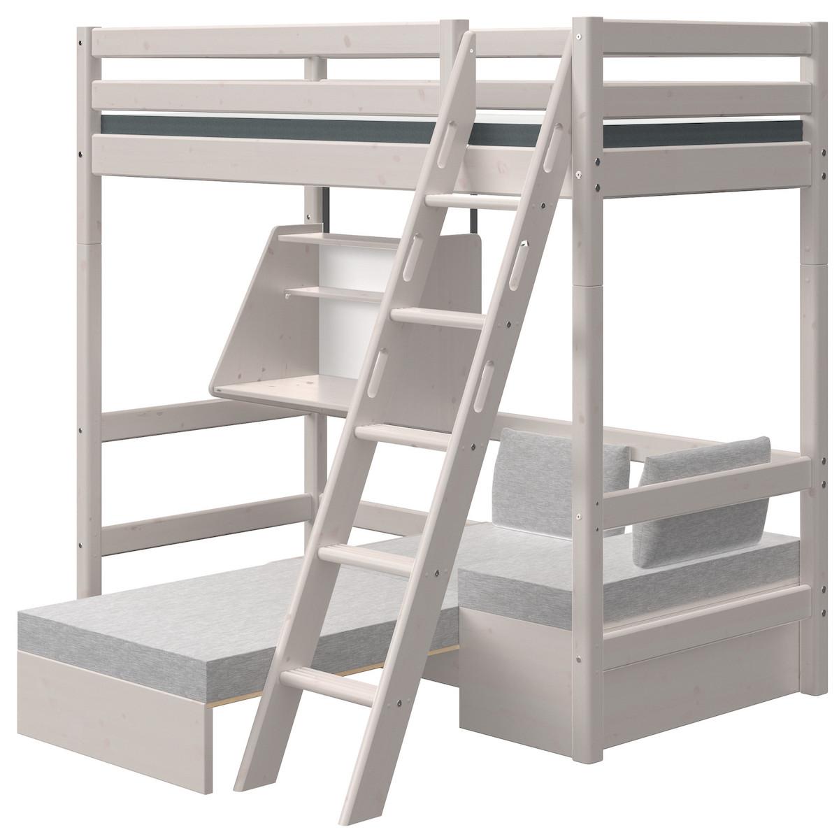 Escritorio Click On cama alta CLASSIC Flexa grey washed
