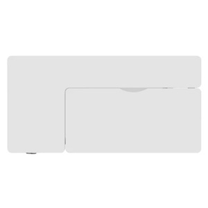 Escritorio eléctrico ERGO Lifetime blanco parte abatible derecha