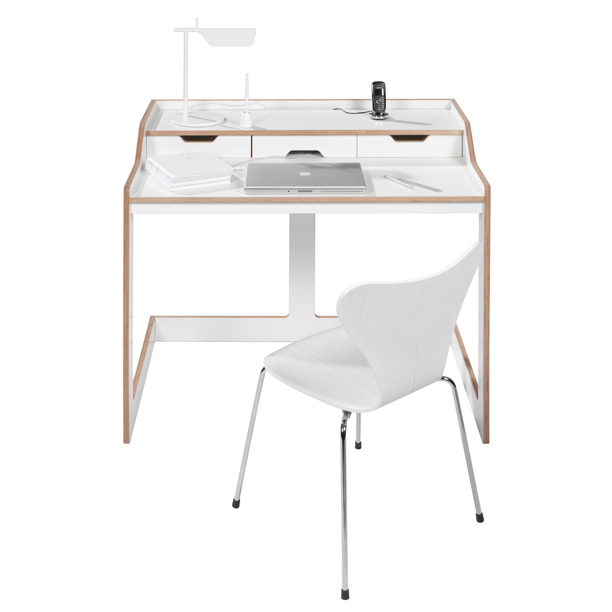 Escritorio PLANE Müller Small Living blanco