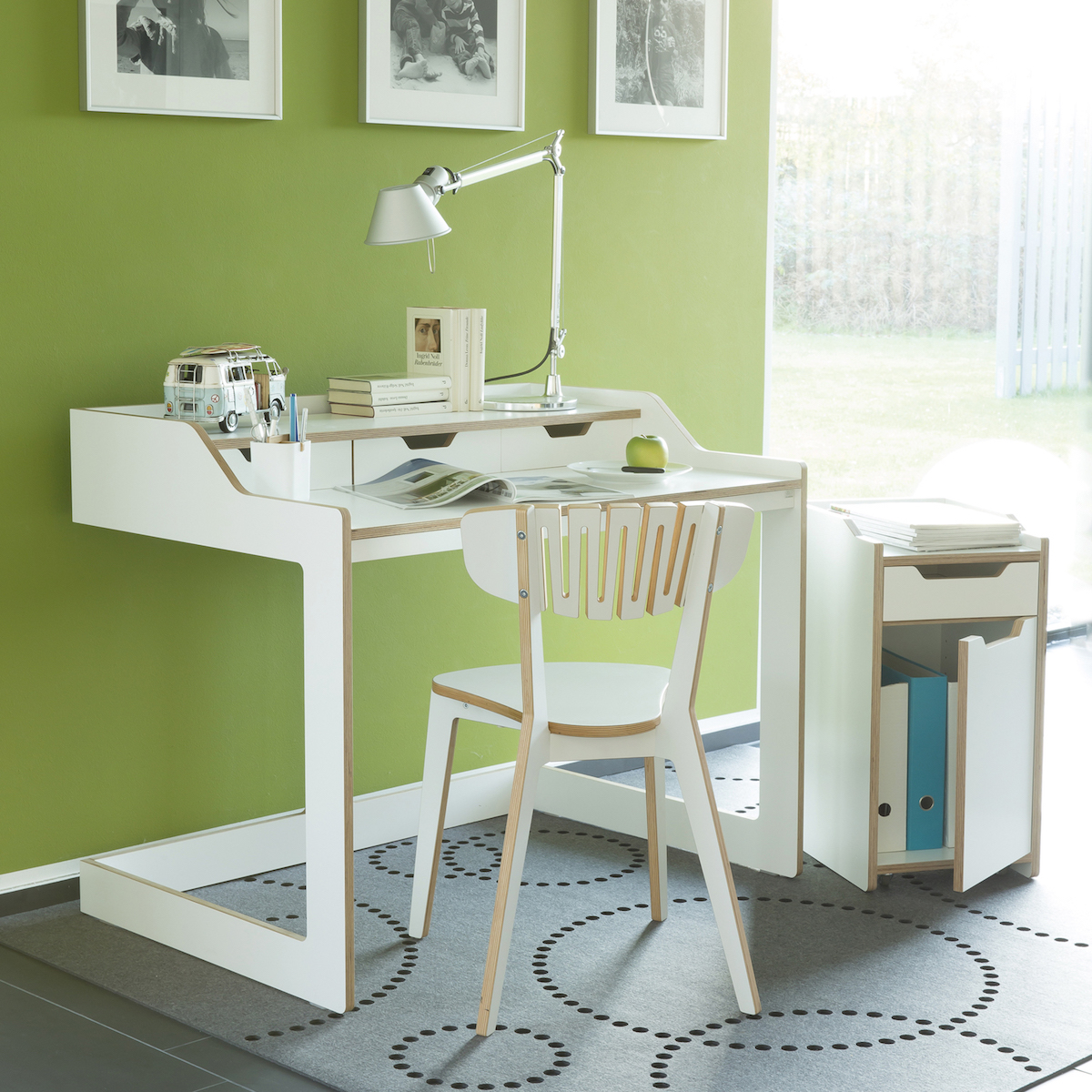 Escritorio PLANE Müller Small Living blanco