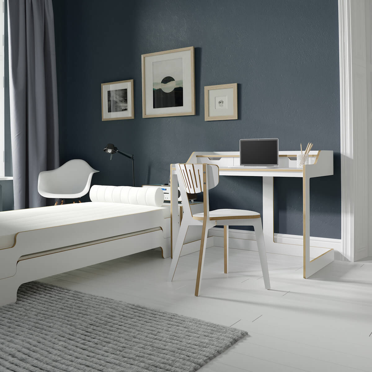 Escritorio PLANE Müller Small Living blanco