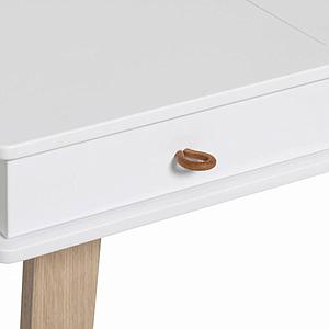 Escritorio-silla 72,6cm WOOD Oliver furniture blanco-roble