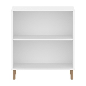 Estantería 1 estante SAGA Flexa blanco patas roble