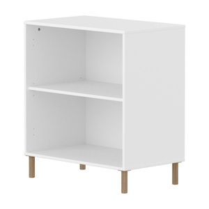 Estantería 1 estante SAGA Flexa blanco patas roble