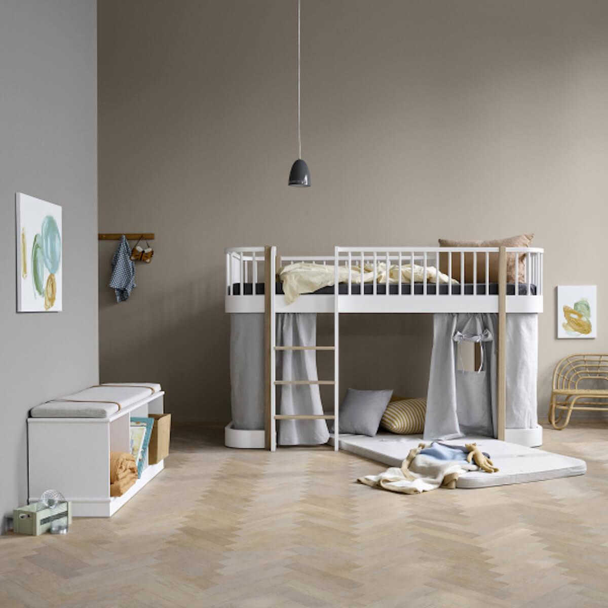 Estantería 106x36cm WOOD Oliver Furniture blanco