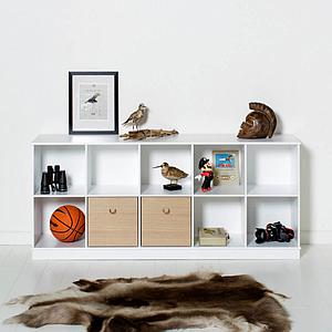 Estantería 174x71cm WOOD Oliver Furniture blanco