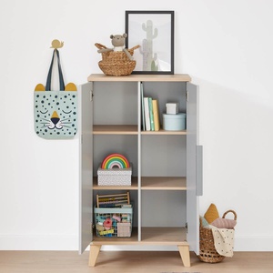 Estantería 6 compartimentos 2 puertas FIENE Paidi