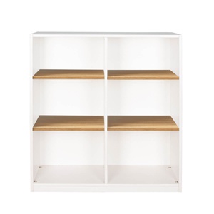 Estantería grande KASVA lacado blanco-roble