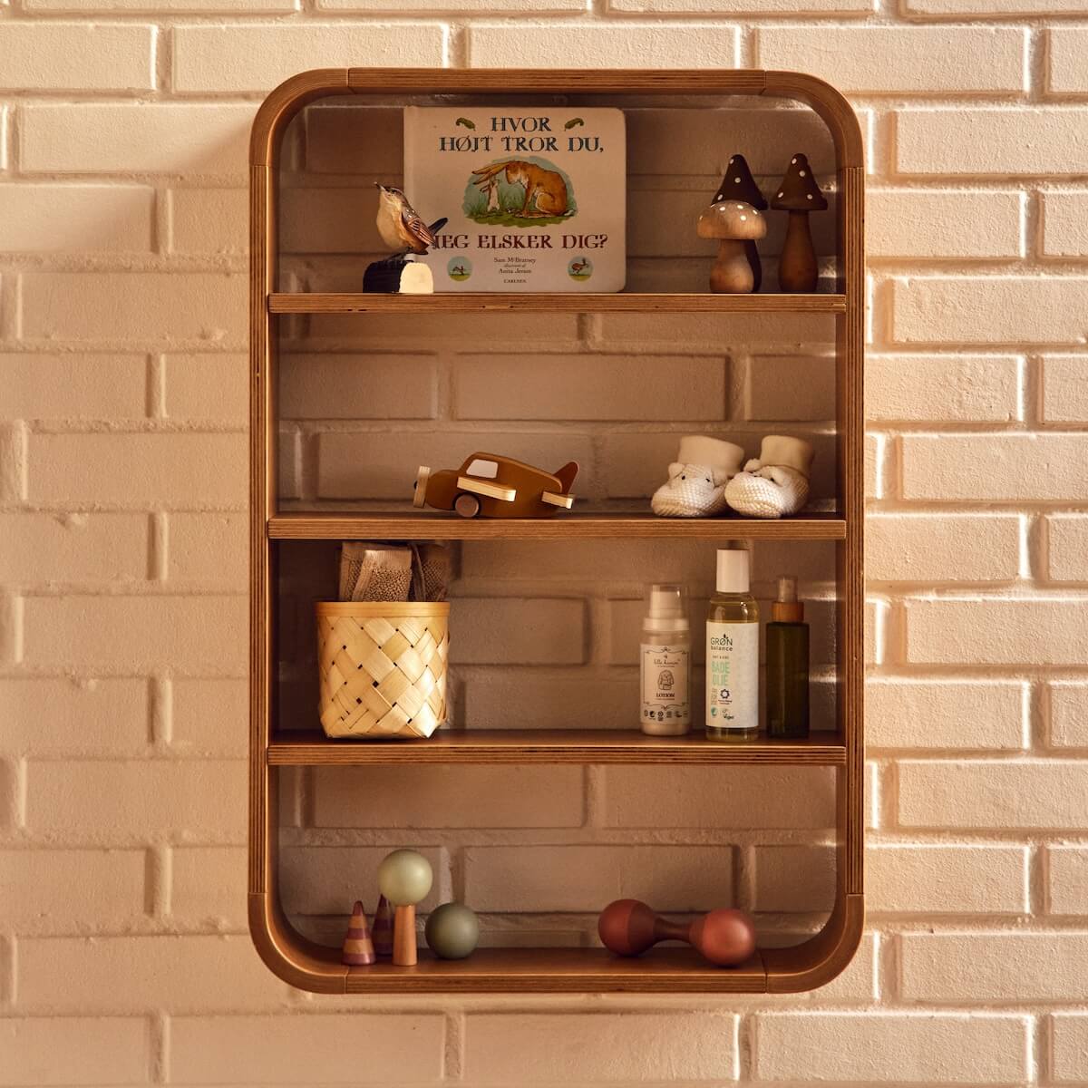 Estantería pared NOVA Flexa roble