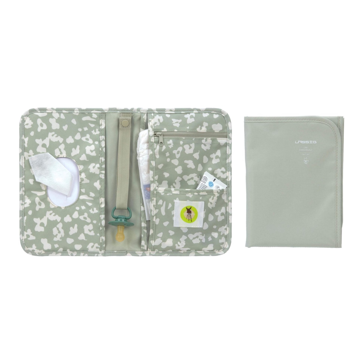Estuche cambiador GREEN LABEL Laessig Leo light khaki