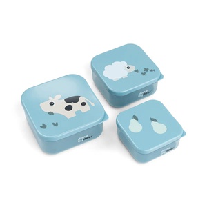 Fiambreras snack 3pzs TINY FARM Done by Deer blue