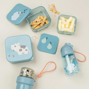 Fiambreras snack 3pzs TINY FARM Done by Deer blue