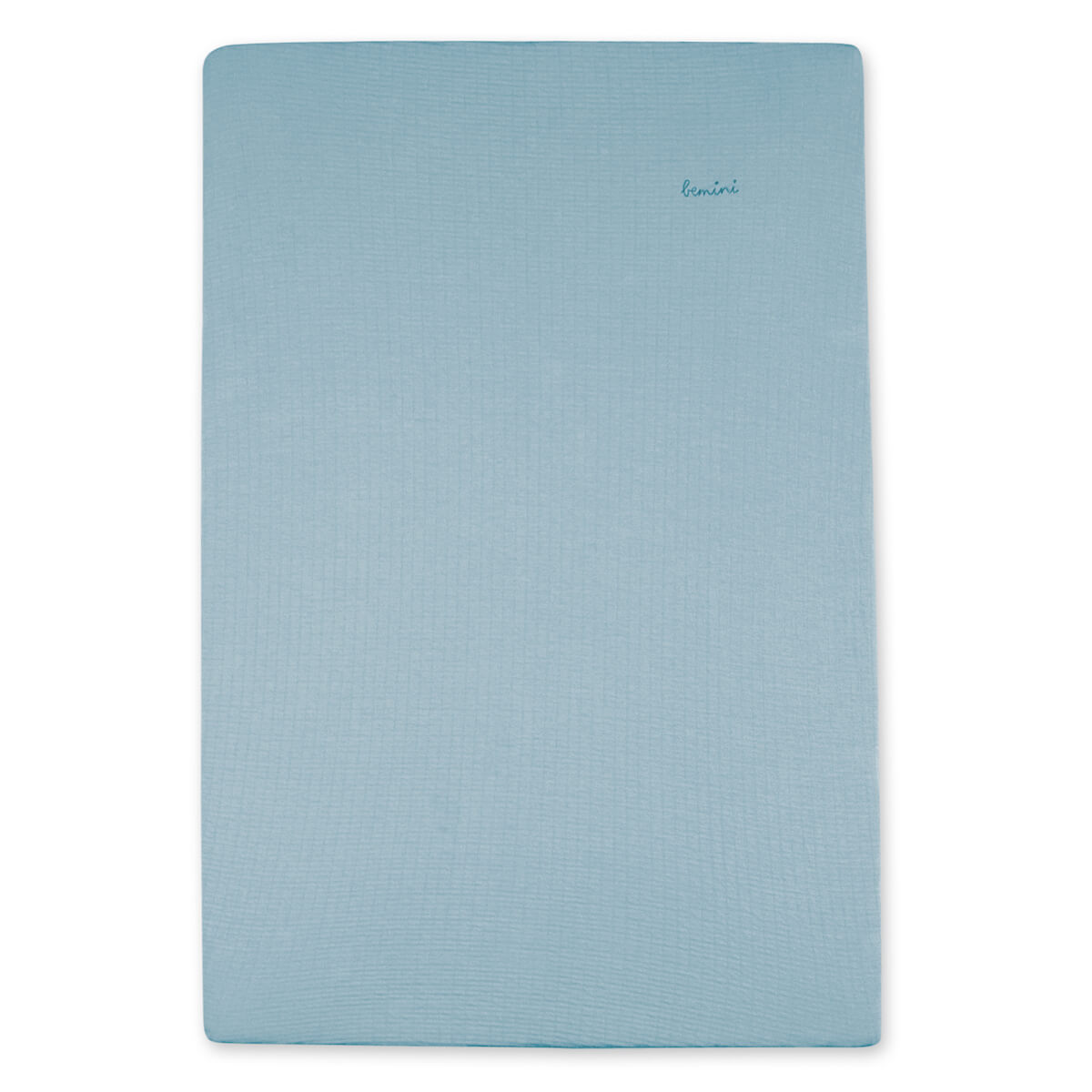 Funda colchón cambiador Bemini tetra jersey azul mineral