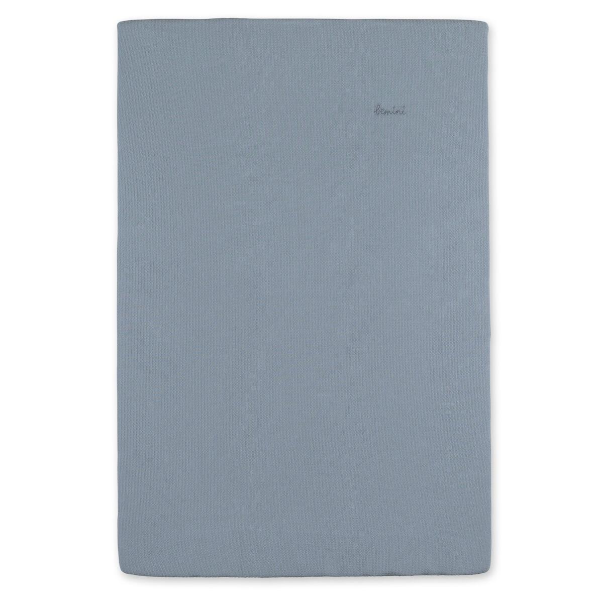Funda colchón cambiador Bemini wafle azul jeans