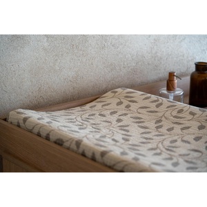 Funda colchón cambiador NATURAL Quax leaf