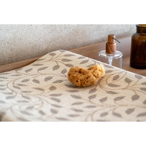 Funda colchón cambiador NATURAL Quax leaf