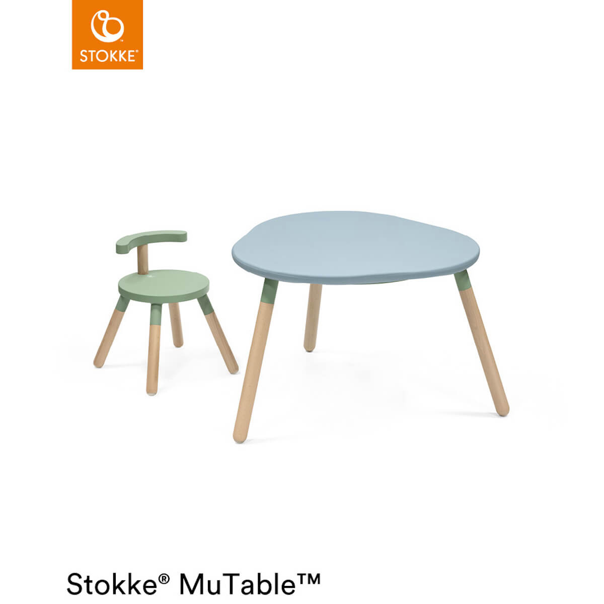 Funda mesa silicona MUTABLE V2 Stokke slate blue