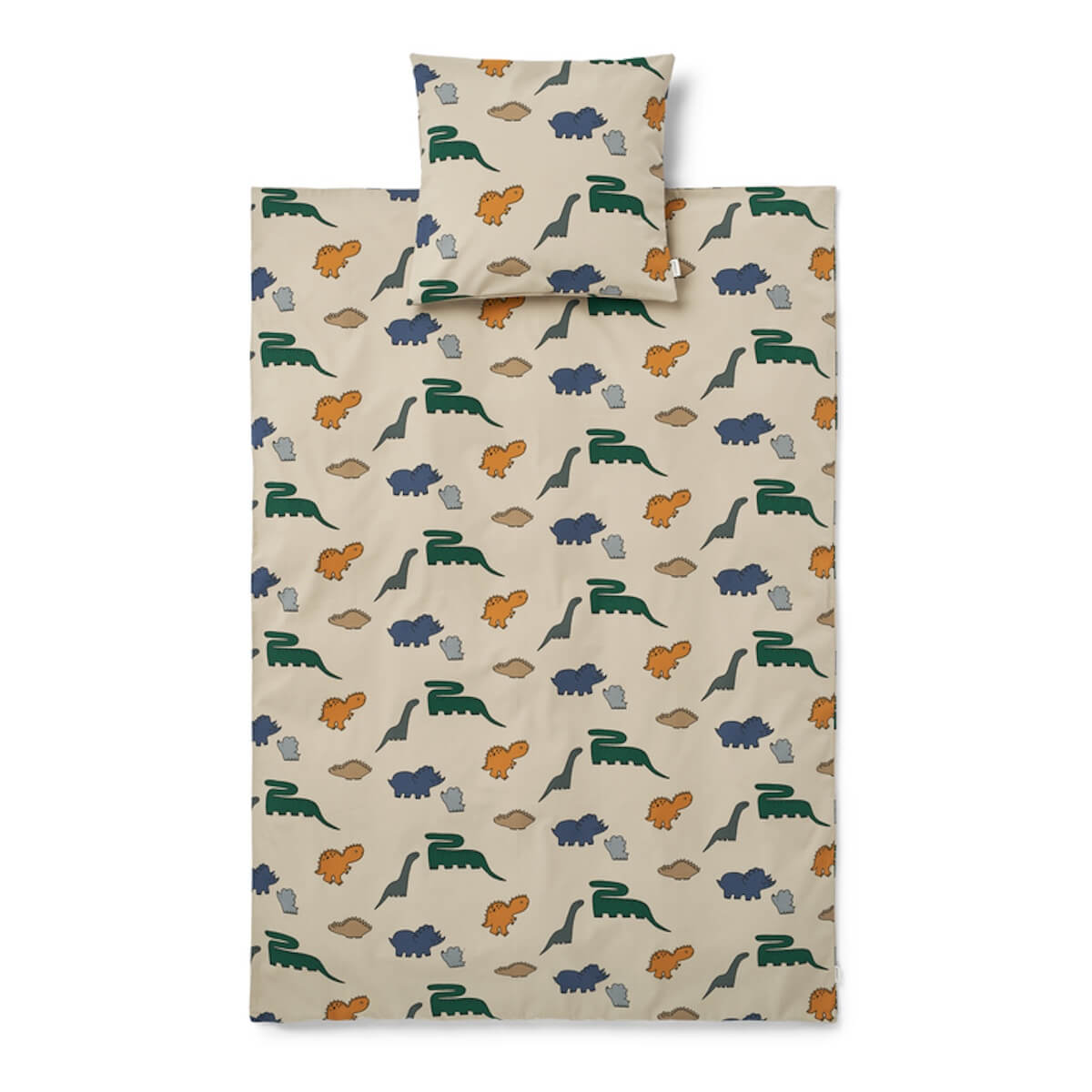 Funda nórdica 100x140cm INGEBORG Liewood Dinosaurs mist