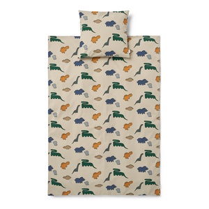 Funda nórdica 100x140cm INGEBORG Liewood Dinosaurs mist