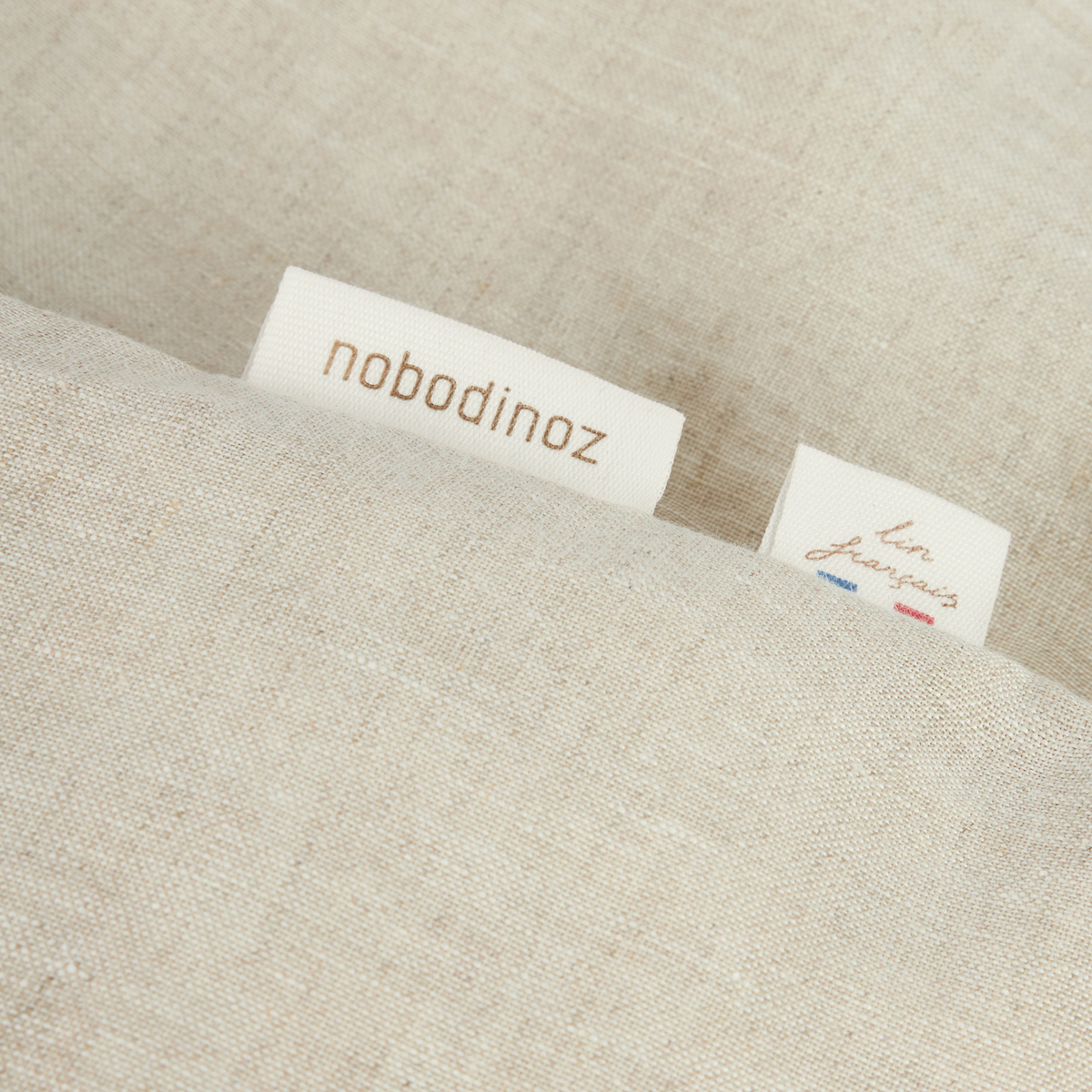 Funda nórdica 100x140cm LIN FRANÇAIS Nobodinoz greige