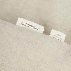 Funda nórdica 100x140cm LIN FRANÇAIS Nobodinoz greige