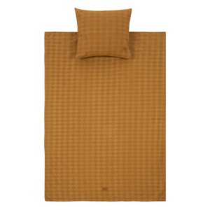 Funda nórdica 100x140cm VIBES Nobodinoz mustard harlequin