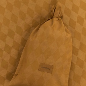 Funda nórdica 100x140cm VIBES Nobodinoz mustard harlequin