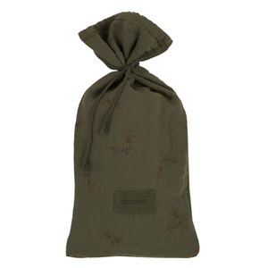 Funda nórdica 100x140cm WABI-SABI Nobodinoz Flore vetiver