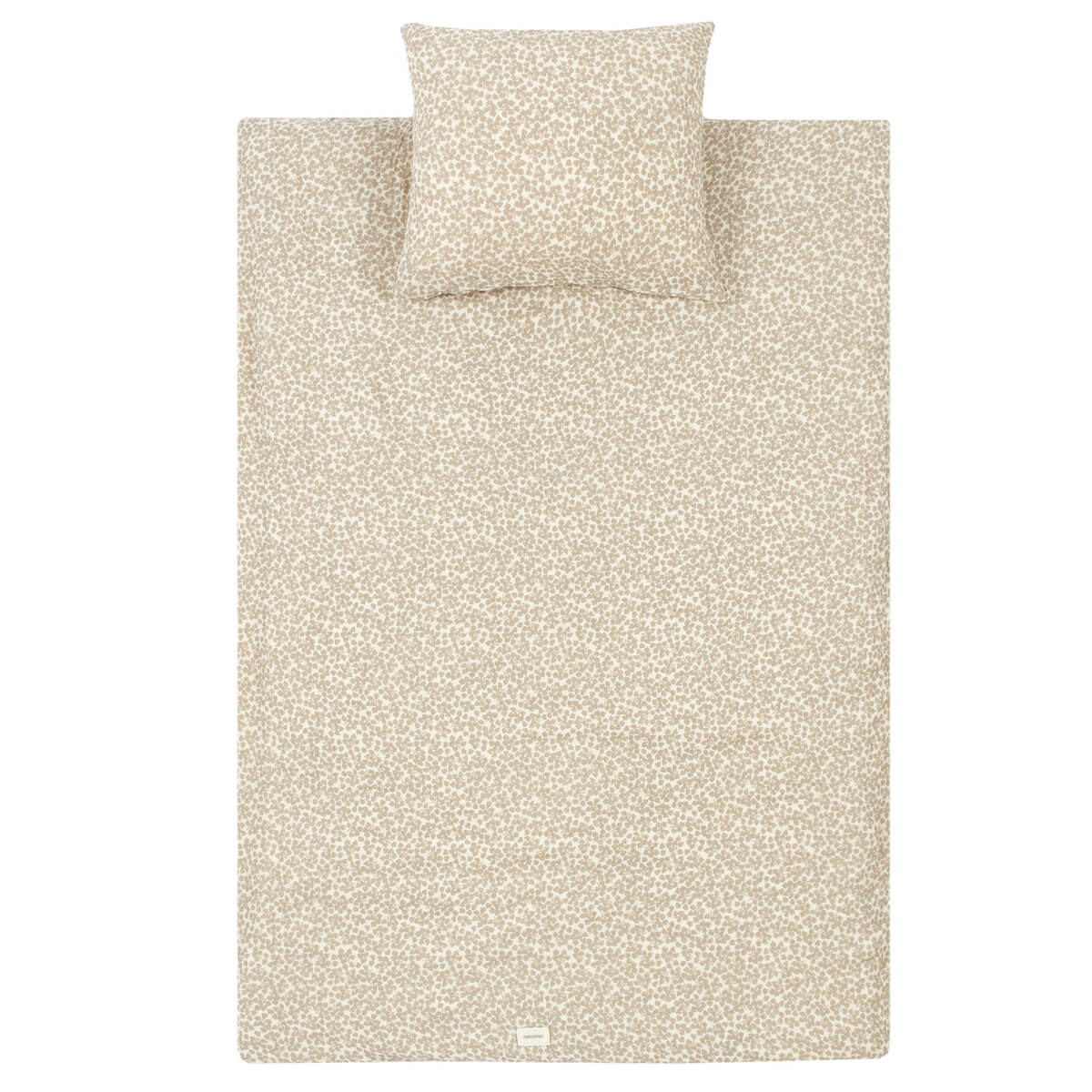 Funda nórdica 100x140cm WABI-SABI Nobodinoz light green yumiko