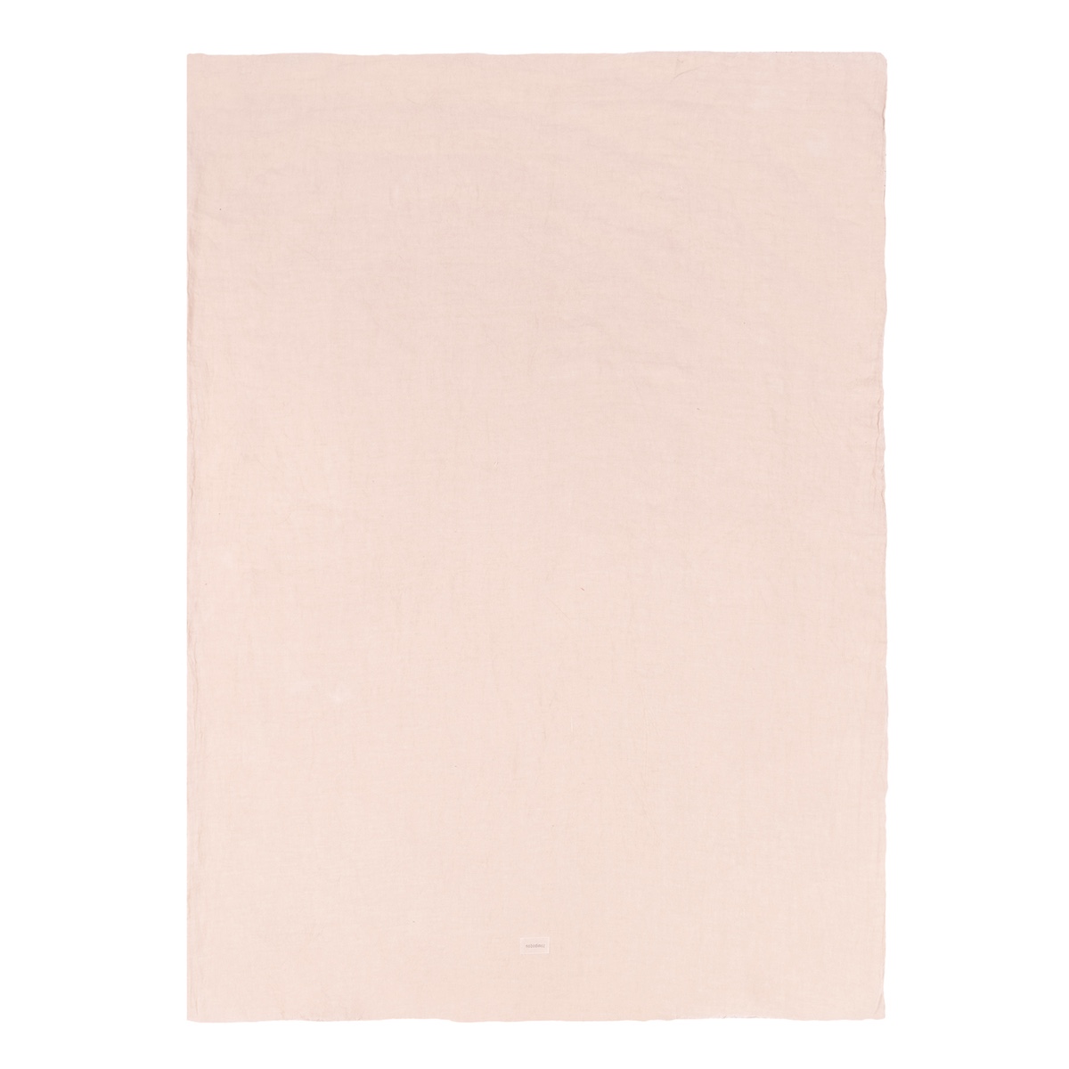 Funda nórdica 100x140cm WASHED FRENCH LINEN Nobodinoz mauve pink