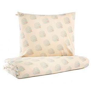 Funda nórdica 100x150cm HIMALAYA Nobodinoz blue gatsby-cream