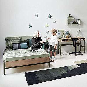 Funda nórdica 140x200cm-almohada 50x70cm POPSICLE Flexa kiwi