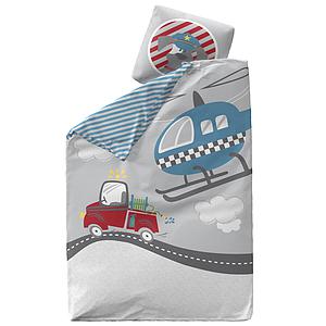 Funda nórdica 140x200cm funda cojín 50x70cm LITTLE HEROES Flexa