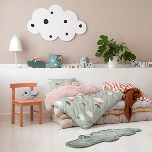 Funda nórdica 70x100cm HAPPY CLOUDS Done by Deer green