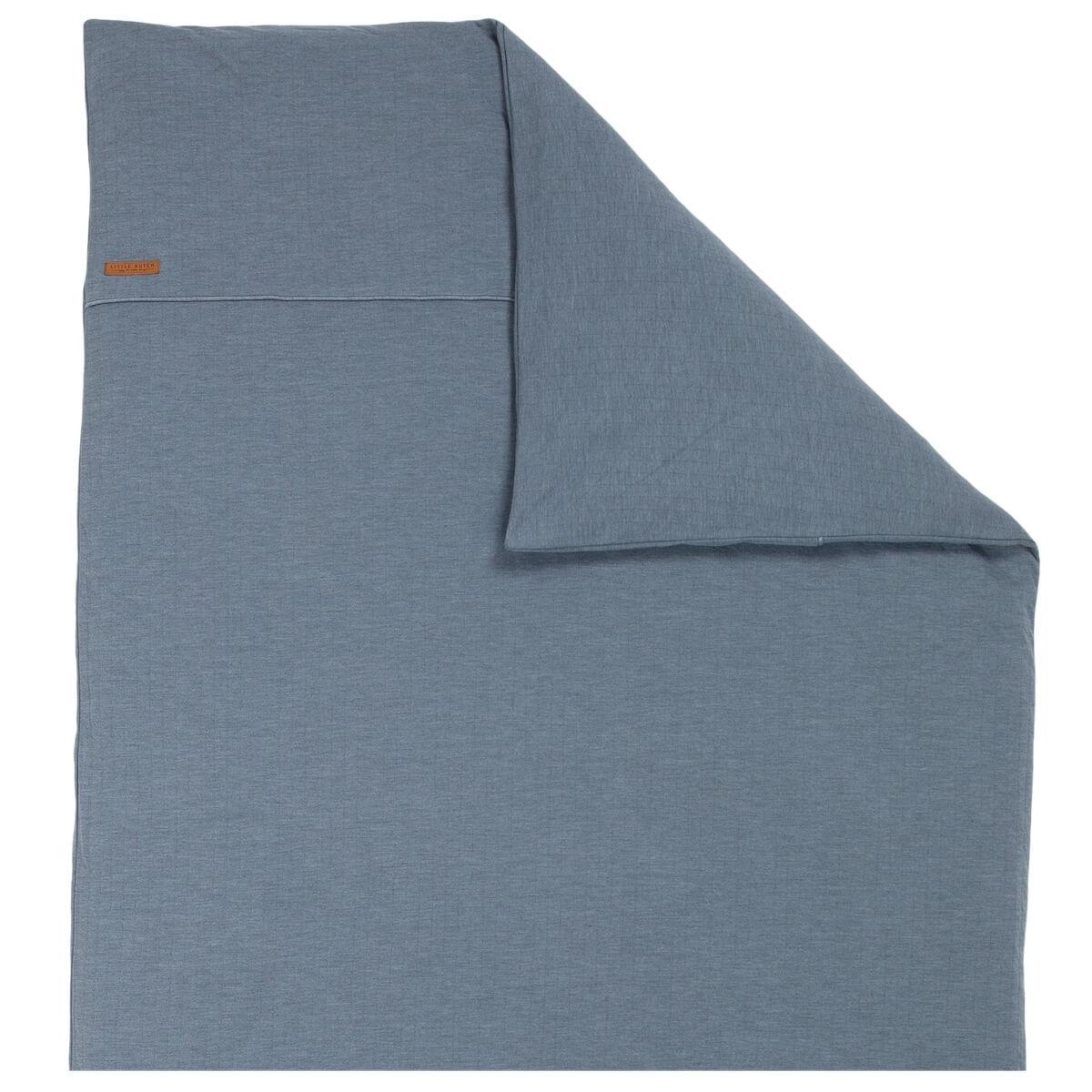 Funda nórdica 80x80cm PURE Little Dutch blue 