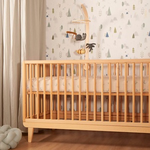 Funda nórdica DUCKS beige azul 100x140cm y funda de almohada 40x40cm