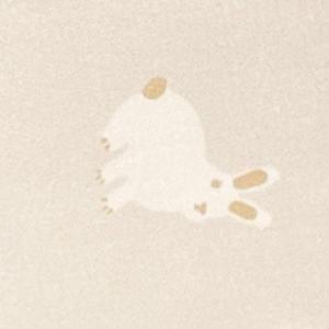 Funda nórdica RABBITS beige 100x140cm y funda de almohada 40x40cm