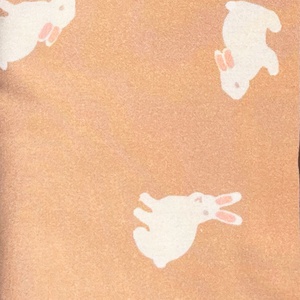 Funda nórdica RABBITS naranja 100x140cm y funda de almohada 40x40cm